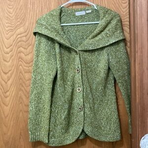 Anthropologie marled sage  & light blue cardigan great condition size small